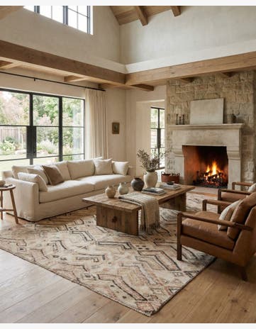 8' 11 x 11' 9 Hand Knotted Darya Wool Rug