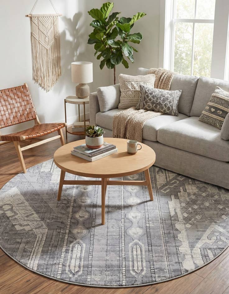 Detail image of  7' x 7' Oregon Round Rug