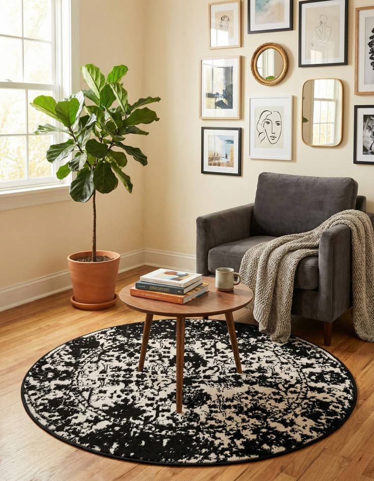 Detail image of  3' x 3' Oregon Round Rug