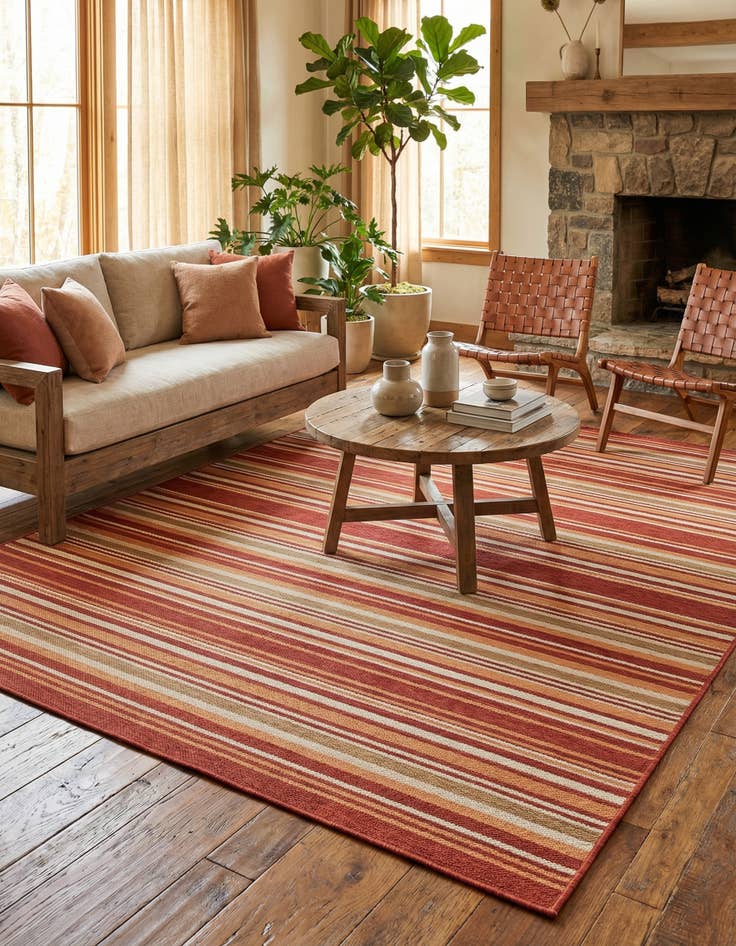 Detail image of 9' x 12' Easy-Clean Baja Indoor / Outdoor Rug