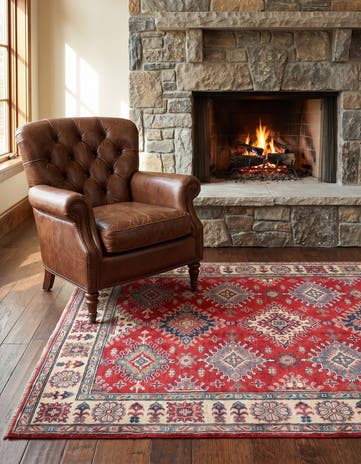 5' x 6' 9 Hand Knotted Kazak Rug
