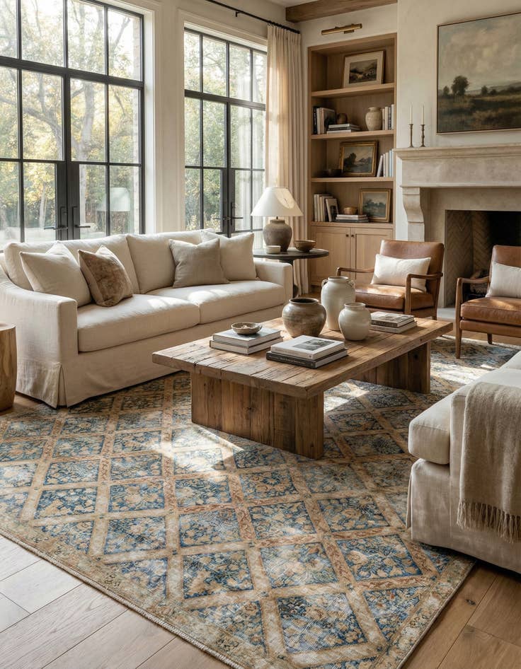 Detail image of 7' 3 x 11' 4  Hand Knotted Ultra Vintage Persian Wool Rug