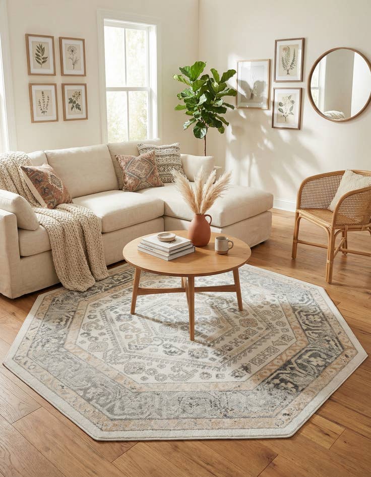 Detail image of 7' 10 x 7' 10 Aurelia Octagon Rug