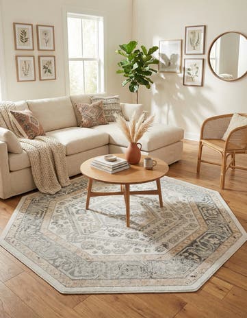 7' 10 x 7' 10 Aurelia Octagon Rug