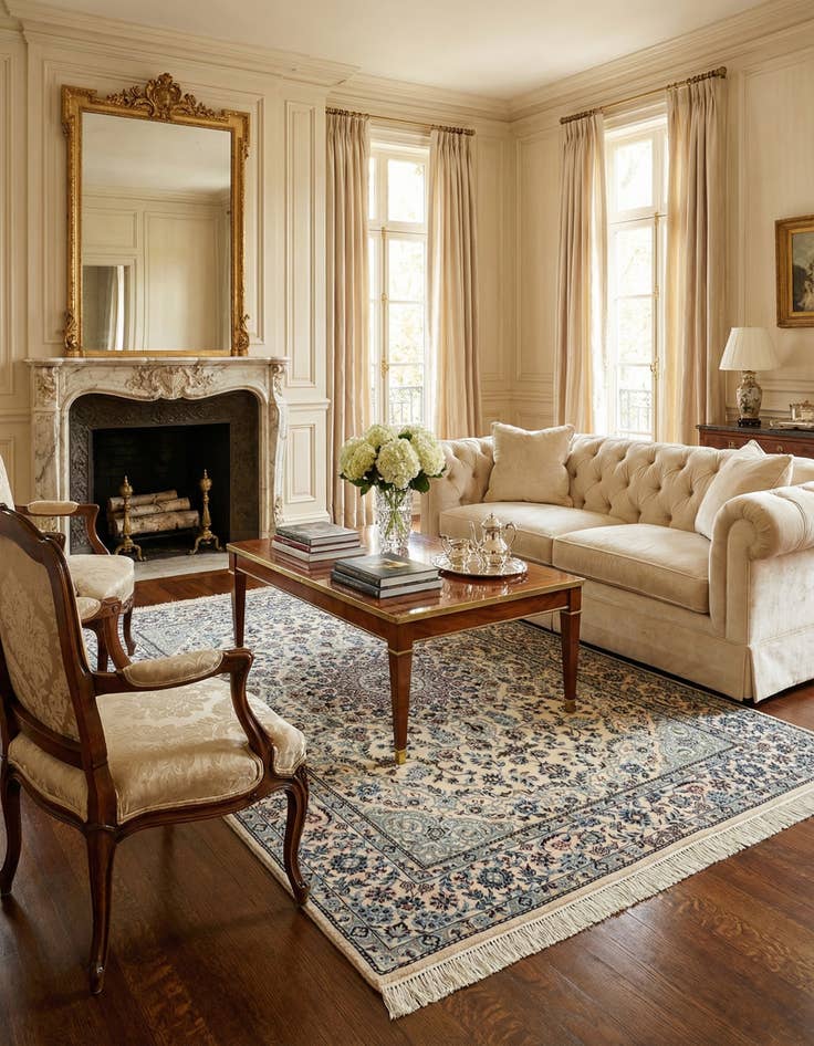 Detail image of 4' 2 x 6' 1 Nain Rug