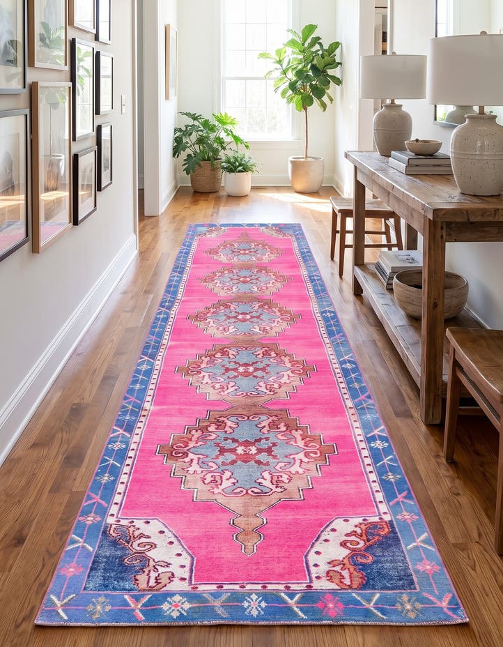2' 6 x 14' Washable Timeless Runner Rug