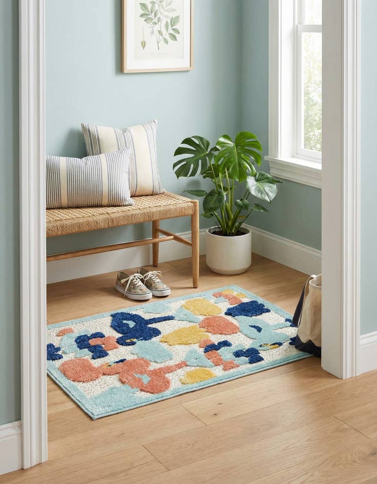 Detail image of 2' x 3'  Washable Belize Indoor / Outdoor Rug