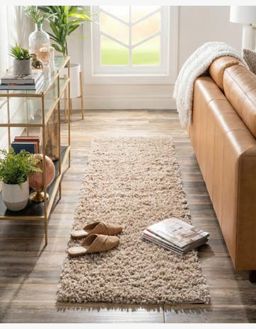 2' x 8' Zermatt Shag Runner Rug