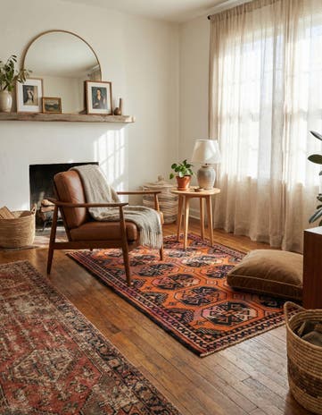 3' 8 x 5' 5 Hand Knotted Ultra Vintage Persian Wool Rug