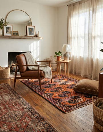 3' 8 x 5' 5 Hand Knotted Ultra Vintage Persian Wool Rug