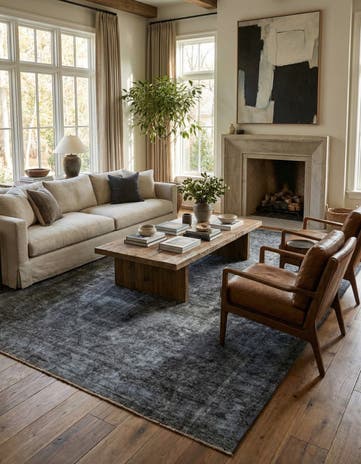 7' 5 x 11' Hand Knotted Ultra Vintage Persian Wool Rug