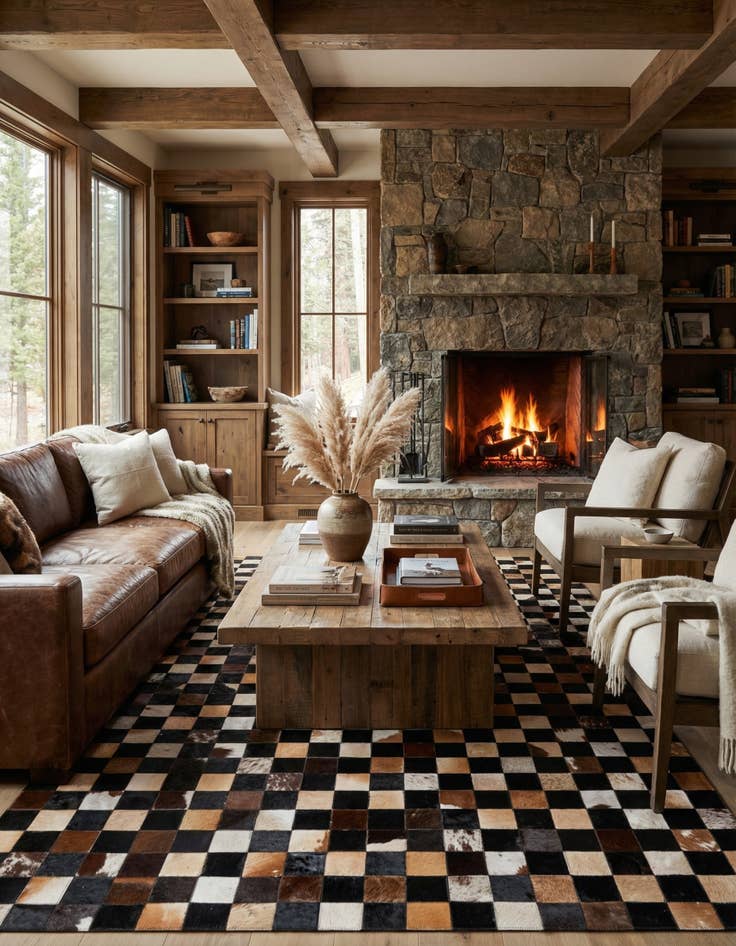 Detail image of 5' x 8' Cowhide Rug