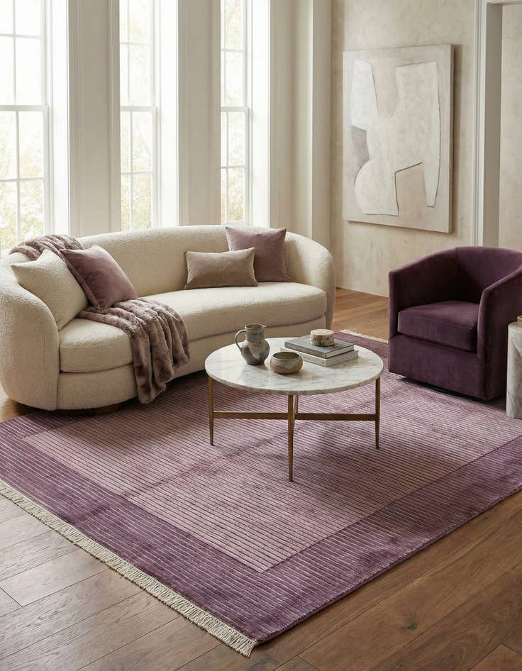 Detail image of 4' 11 x 6' 6  Hand Knotted Darya Wool Rug