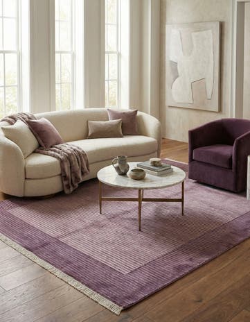 4' 11 x 6' 6 Hand Knotted Darya Wool Rug