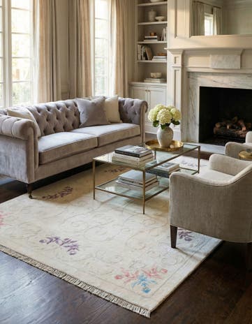 6' 7 x 9' 11 Hand Knotted Darya Wool Rug