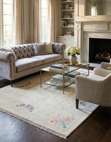 6' 7 x 9' 11 Hand Knotted Darya Wool Rug