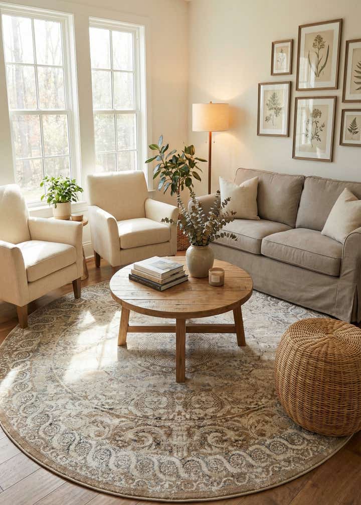 8' x 8' Villa Round Rug