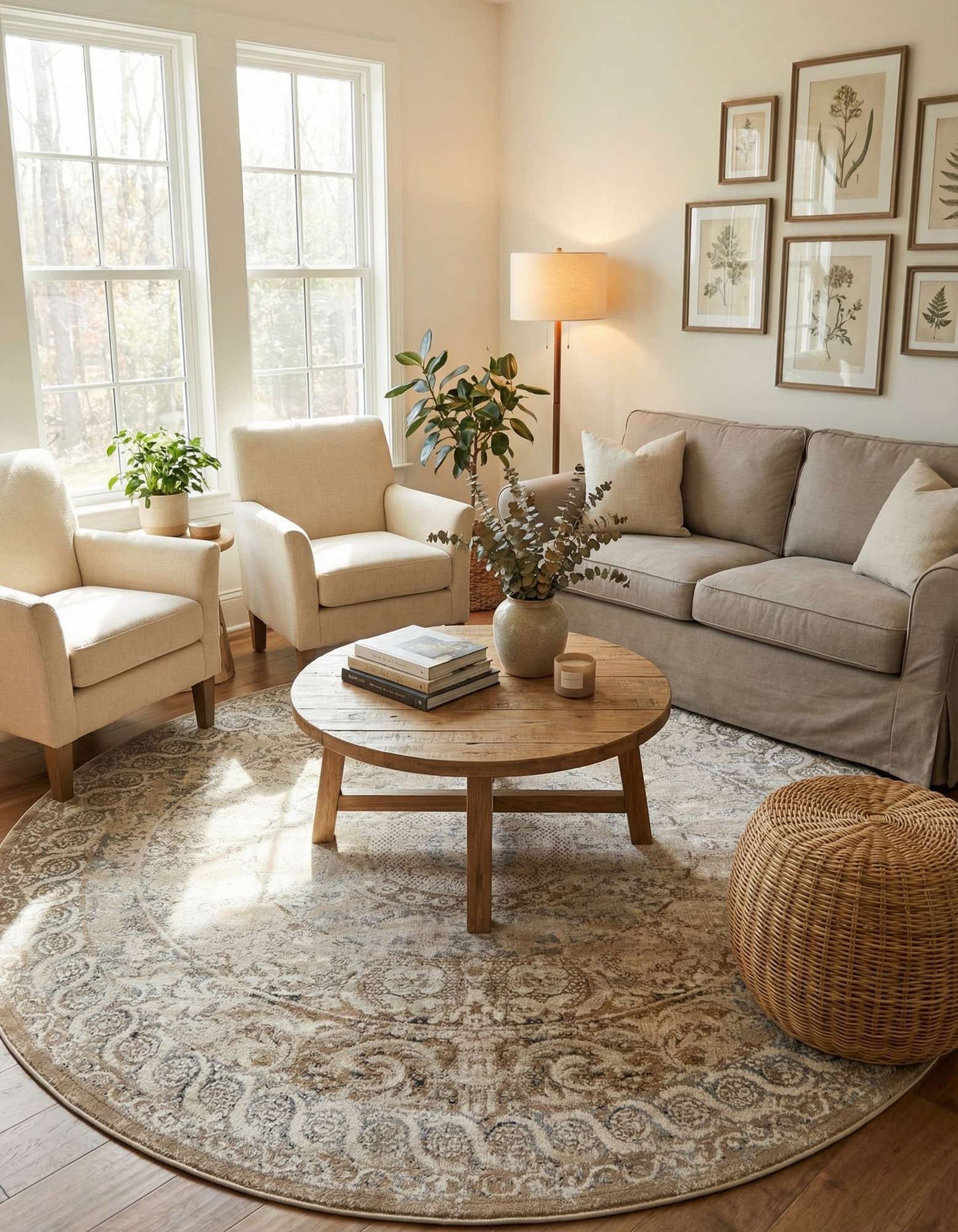 8' x 8' Villa Round Rug