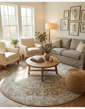 8' x 8' Villa Round Rug