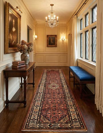 3' 5 x 12' 10 Hamedan Wool Runner Rug