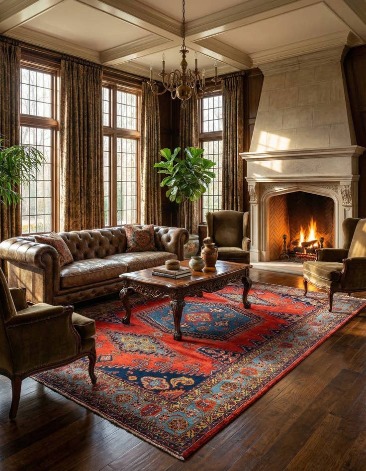 Detail image of  8' 1 x 11' 1 Viss Wool Rug