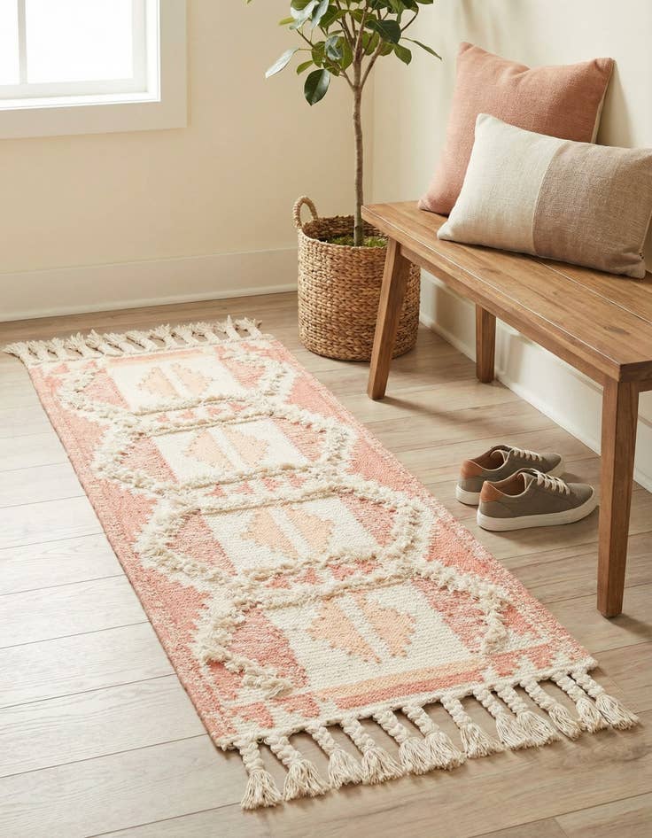 Detail image of  2' 2 x 5' 1  Hand Woven Arizona Wool Runner Rug