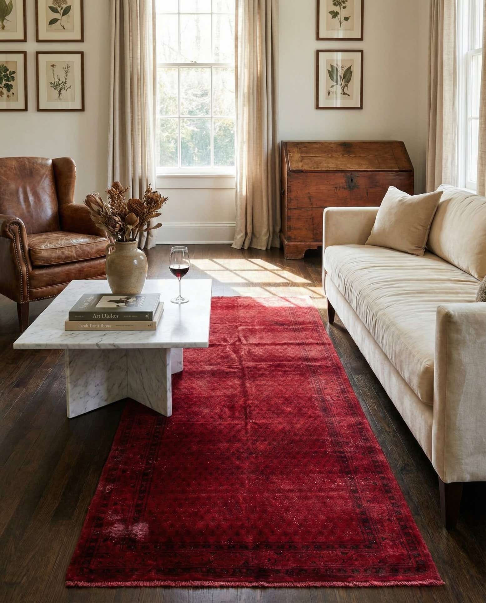3' 9 x 9' 7 Hand Knotted Ultra Vintage Persian Wool Runner Rug