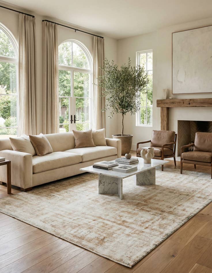 Detail image of 9' 3 x 13' Hand Knotted Ultra Vintage Persian Wool Rug