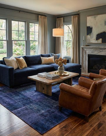 6' 7 x 9' 10 Hand Knotted Ultra Vintage Persian Wool Rug