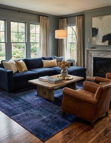 6' 7 x 9' 10 Hand Knotted Ultra Vintage Persian Wool Rug