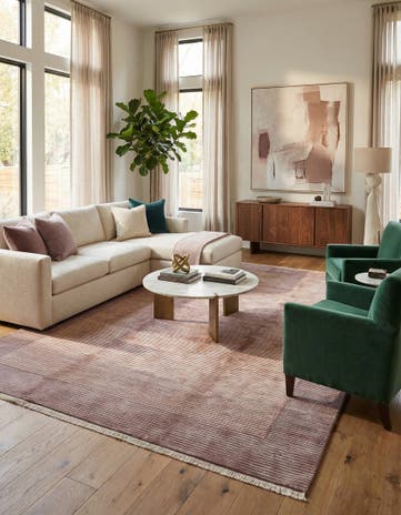 6' 6 x 9' 9 Hand Knotted Darya Wool Rug