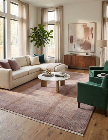 6' 6 x 9' 9 Hand Knotted Darya Wool Rug