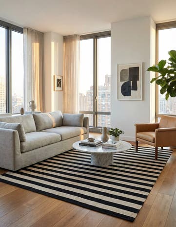 5' 6 x 7' 8 Hand Woven Kilim Modern Wool Rug