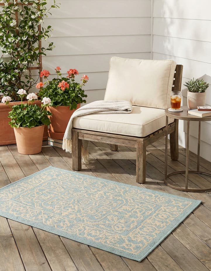 2' x 3' Easy-Clean Botanical Indoor / Outd...