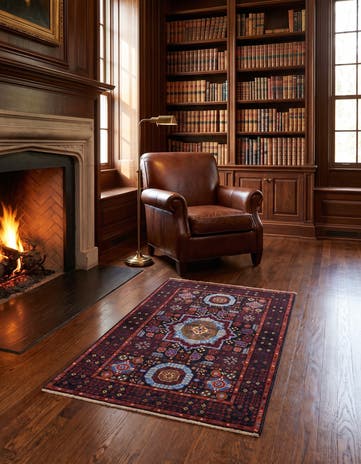 3' 4 x 5' 1 Hand Knotted Mamluk Ziegler Rug