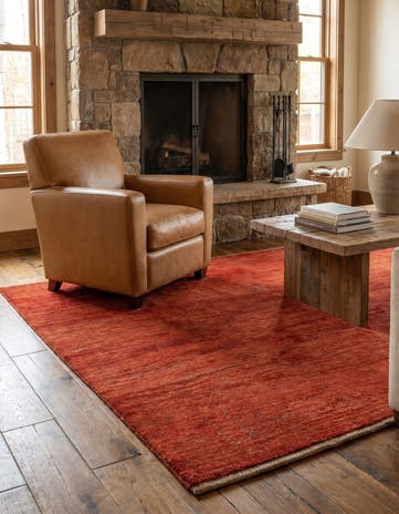 5' 1 x 6' 4 Hand Knotted Gabbeh Shouli Persian Wool Rug