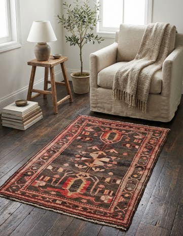 3' 1 x 5' 1 Hand Knotted Ultra Vintage Persian Wool Rug