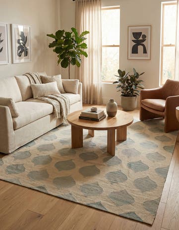 6' 3 x 8' 3 Hand Woven Kilim Modern Wool Rug