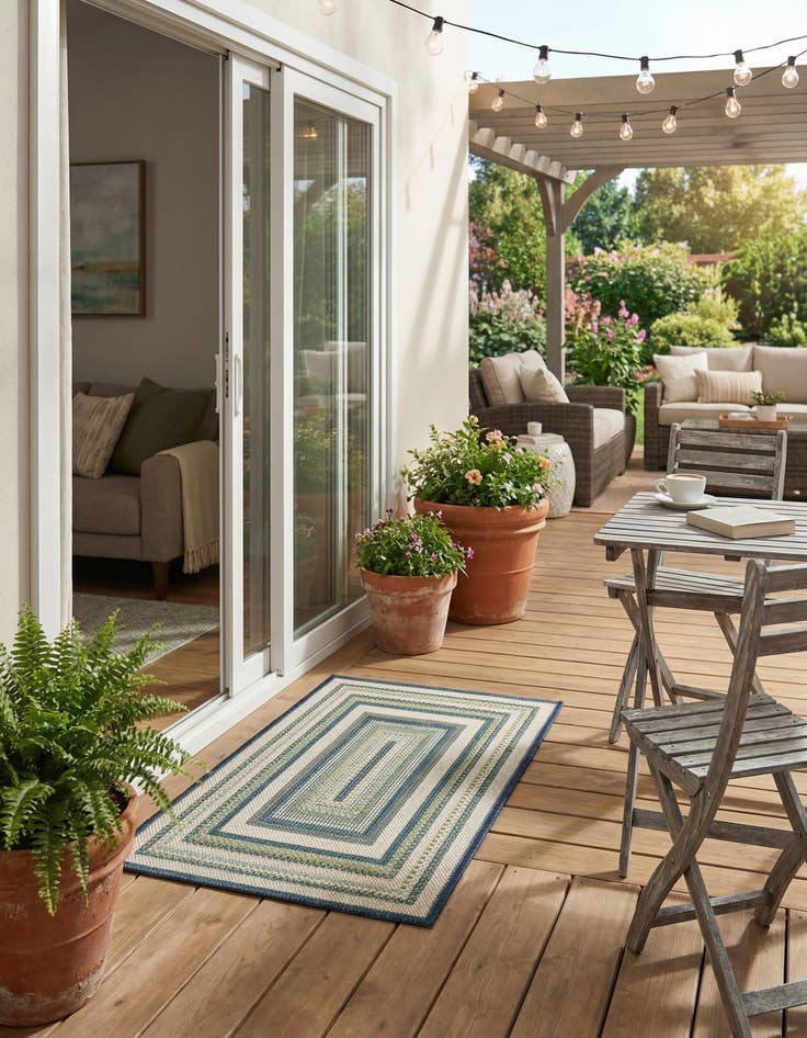 Detail image of 2' x 3'  Washable Baja Indoor / Outdoor Rug