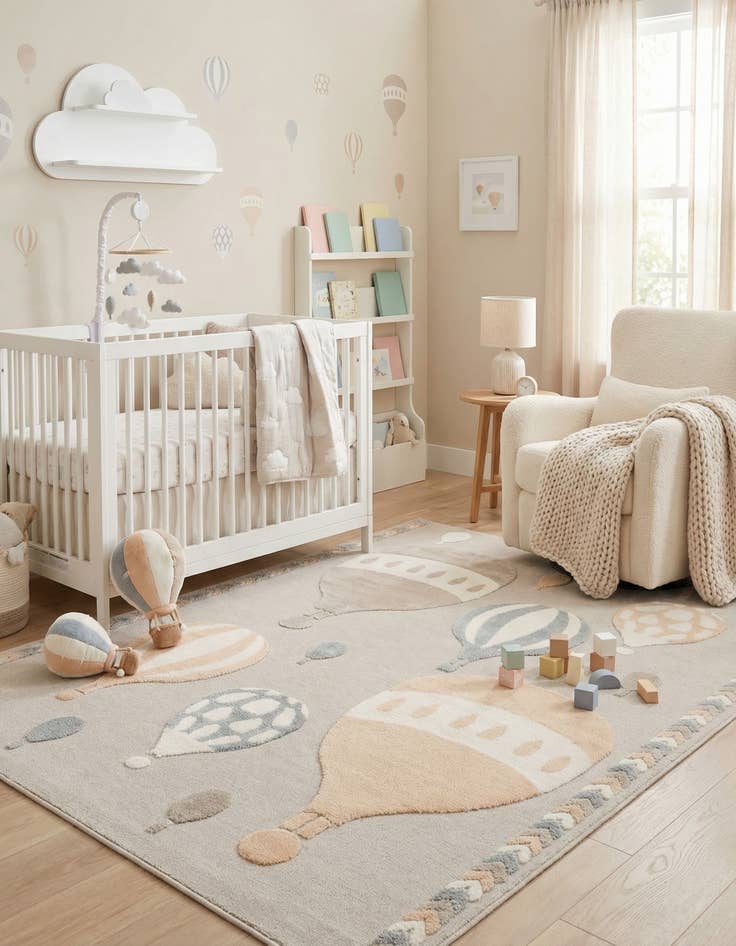 Detail image of 9' x 12' Whimsy Kids Rug