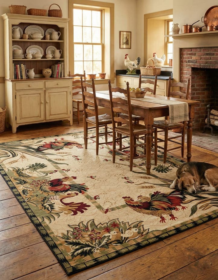 7' 10 x 11' Pastoral Rug
