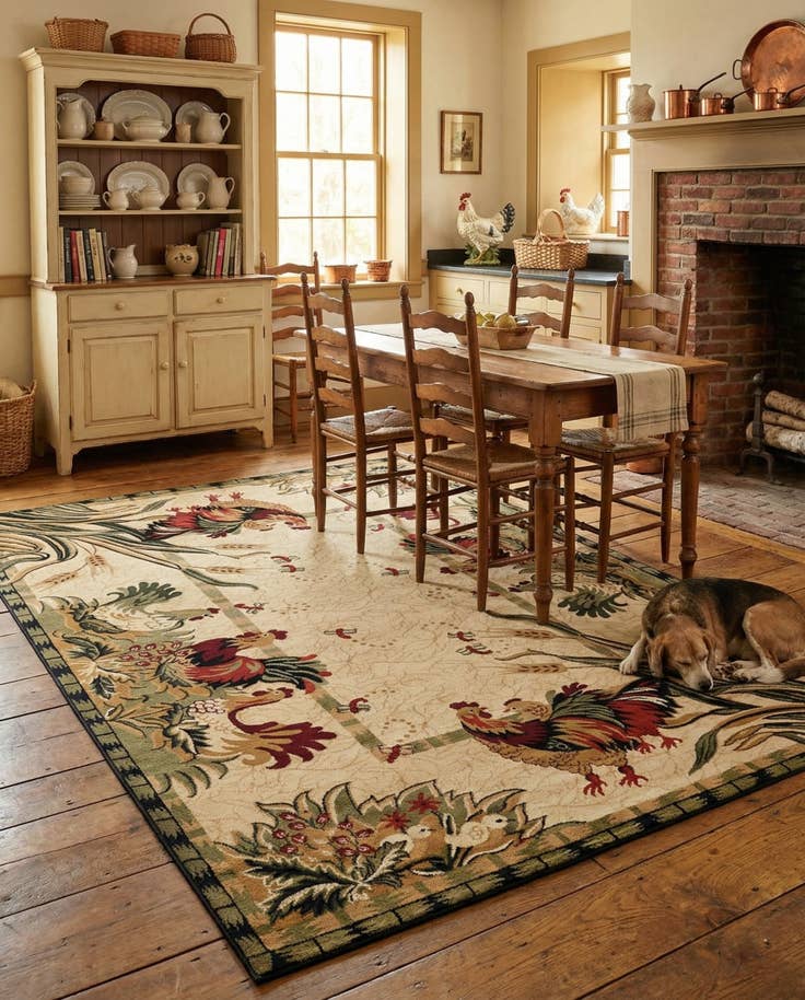 Detail image of 7' 10 x 11' Pastoral Rug