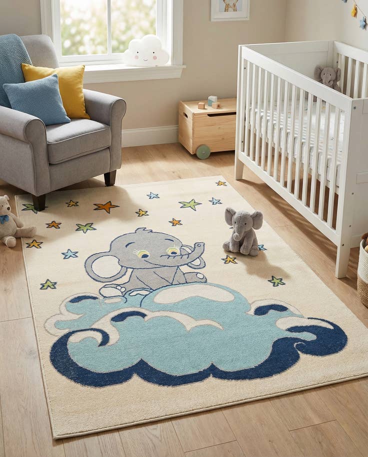 Detail image of 5' 3 x 7' 7 Easy-Clean Indoor / Outdoor Rug