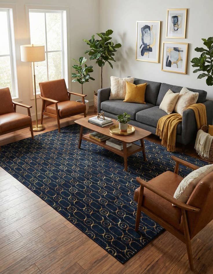 Detail image of  7' 10 x 10' Vogue Geo Rug