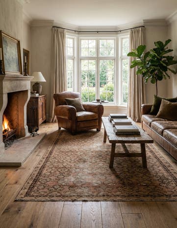 4' 4 x 8' 1 Hand Knotted Ultra Vintage Persian Wool Rug