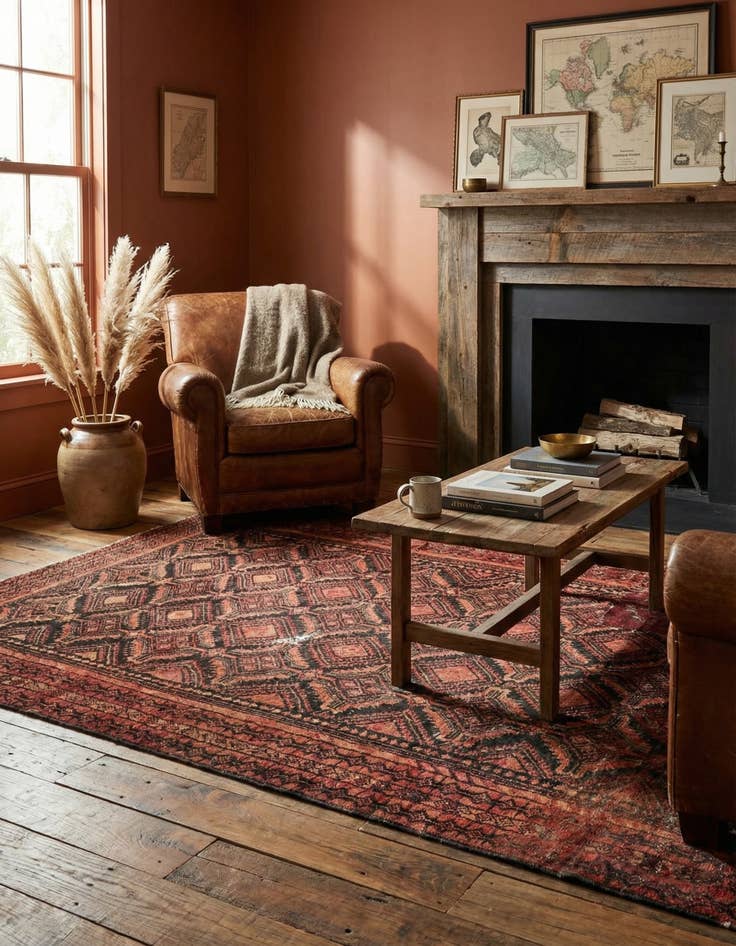 Detail image of 3' 5 x 6' 3  Hand Knotted Ultra Vintage Persian Wool Rug