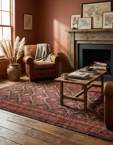 3' 5 x 6' 3 Hand Knotted Ultra Vintage Persian Wool Rug