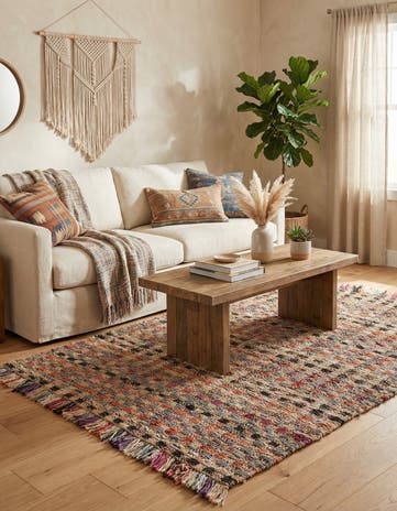 Hand Woven Chunky Jute Rug