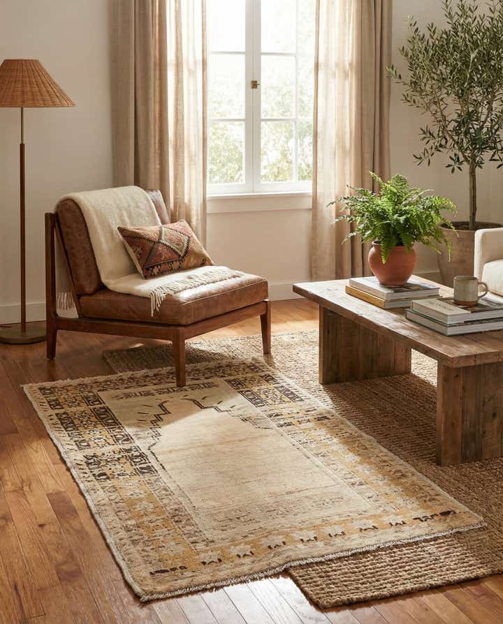 3' x 5' Hand Knotted Ultra Vintage Persian Wool Rug