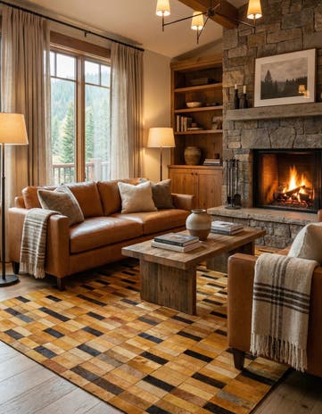 5' 1 x 7' 11 Cowhide - Patchwork Rug